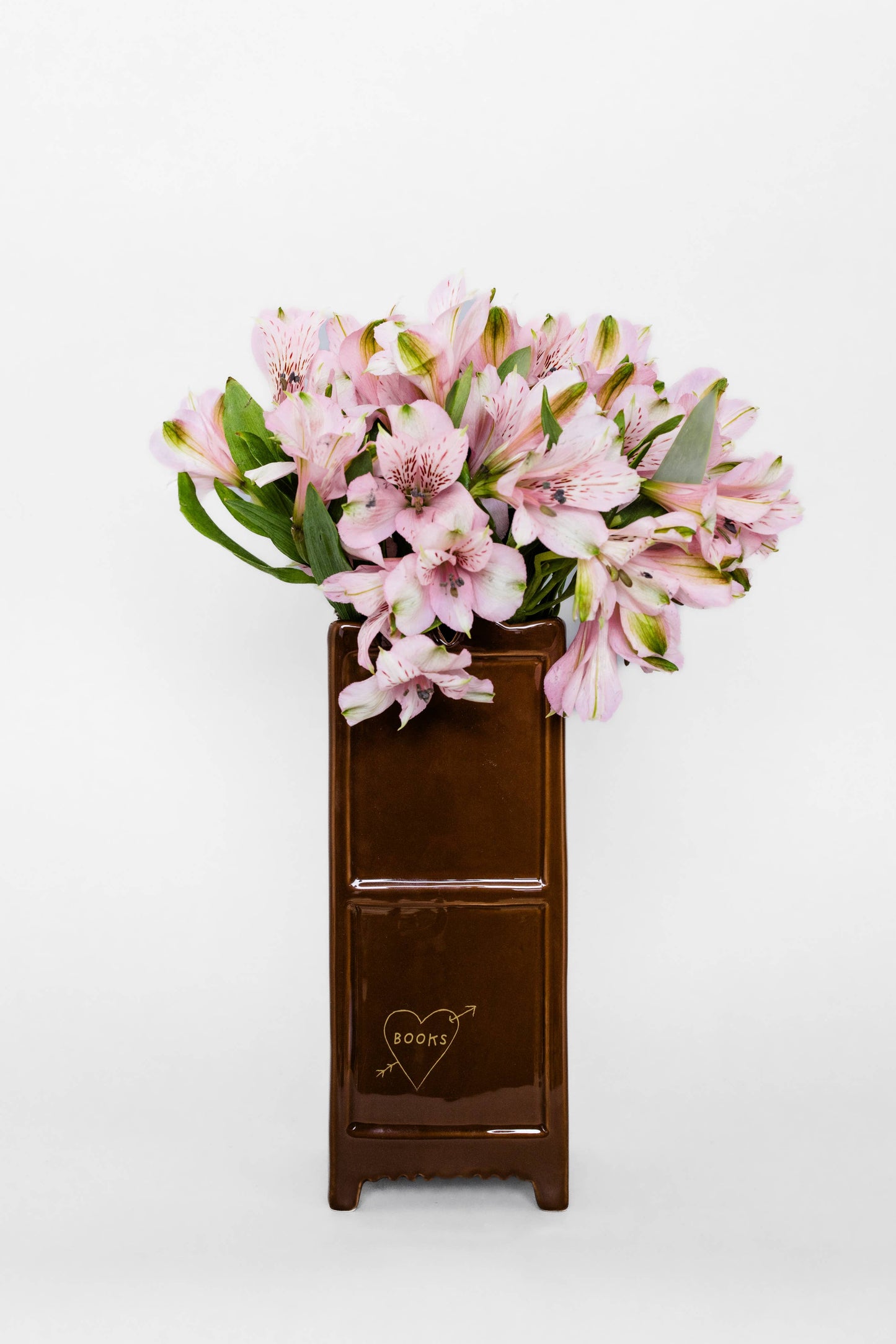 Bookshelf Ceramic Vase