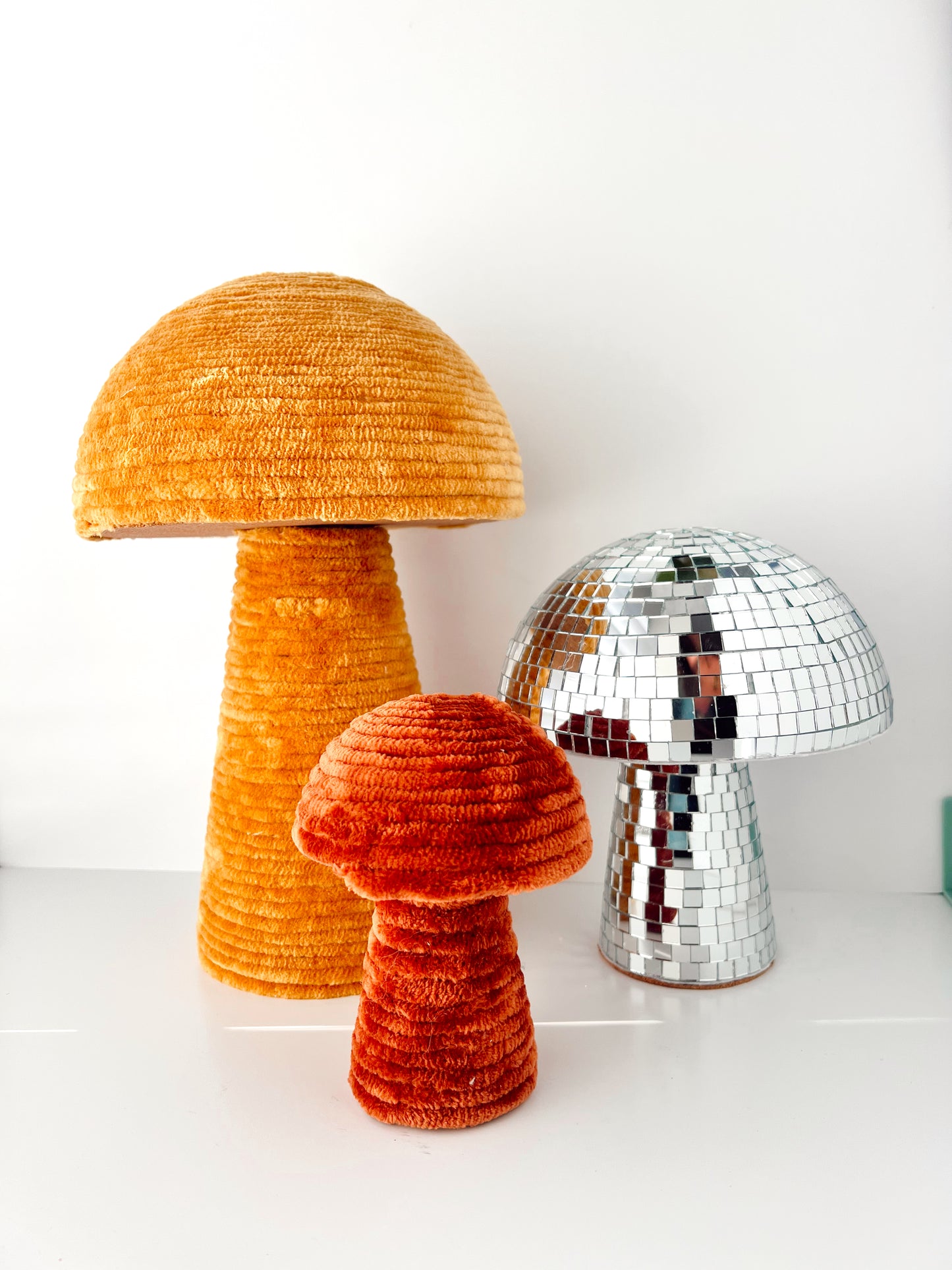 Customizable Velvet + Disco Shroomie Trio