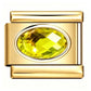 Gold Birthstone Italian Charm