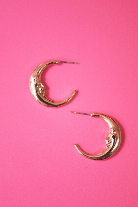 Chunky Happy Moon Hoops