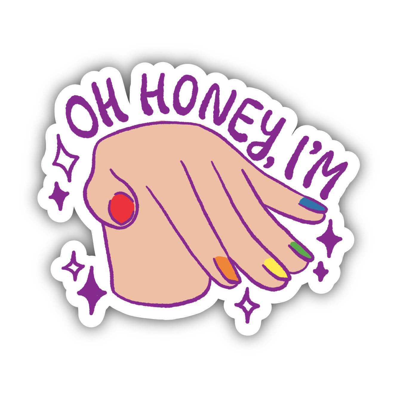 Oh Honey, I'm... Pride Sticker