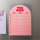 Medium Magnetic Weekly Planner - Pink & Red