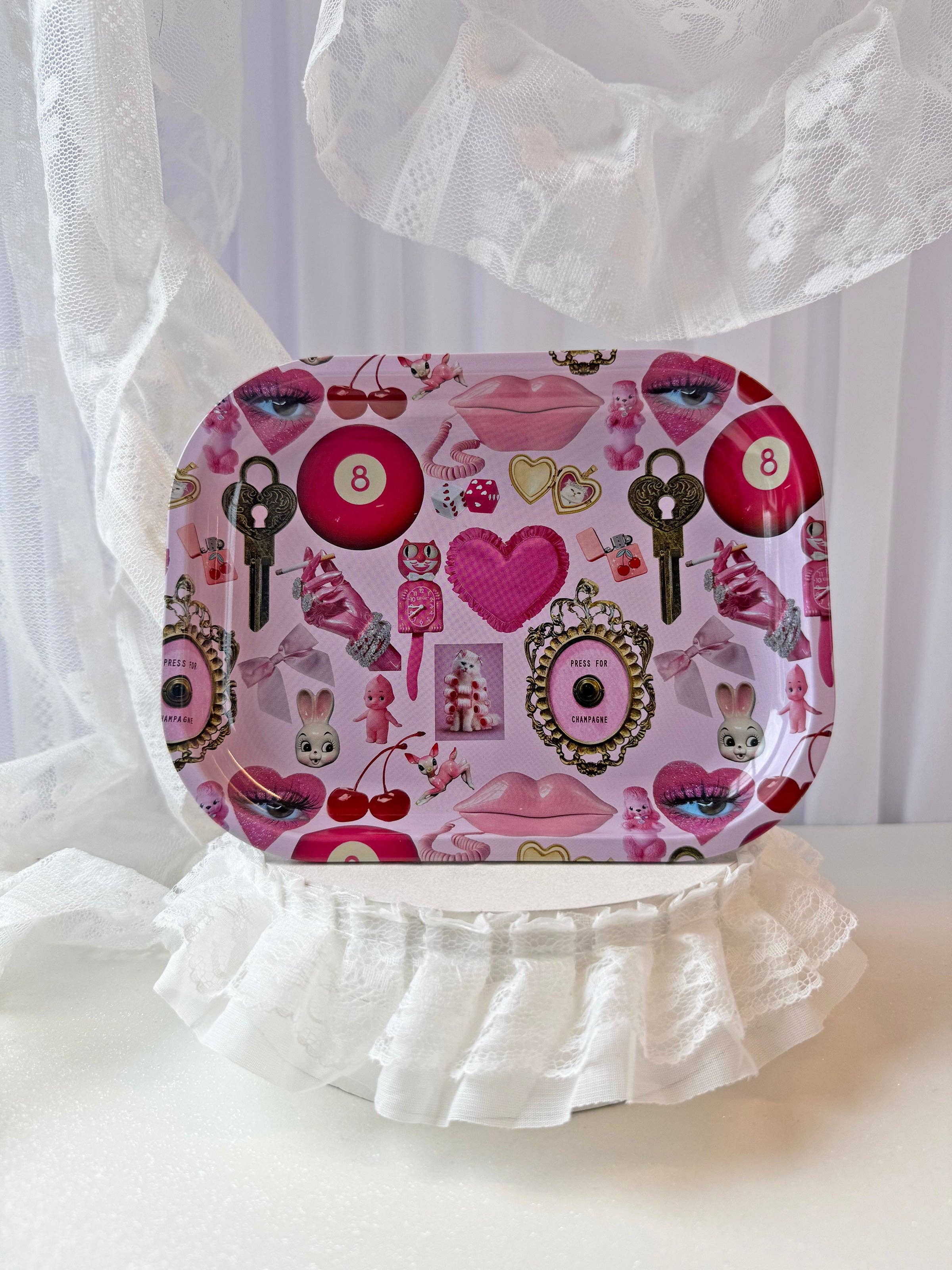 Pink Things Tray – Golden Hour Designs