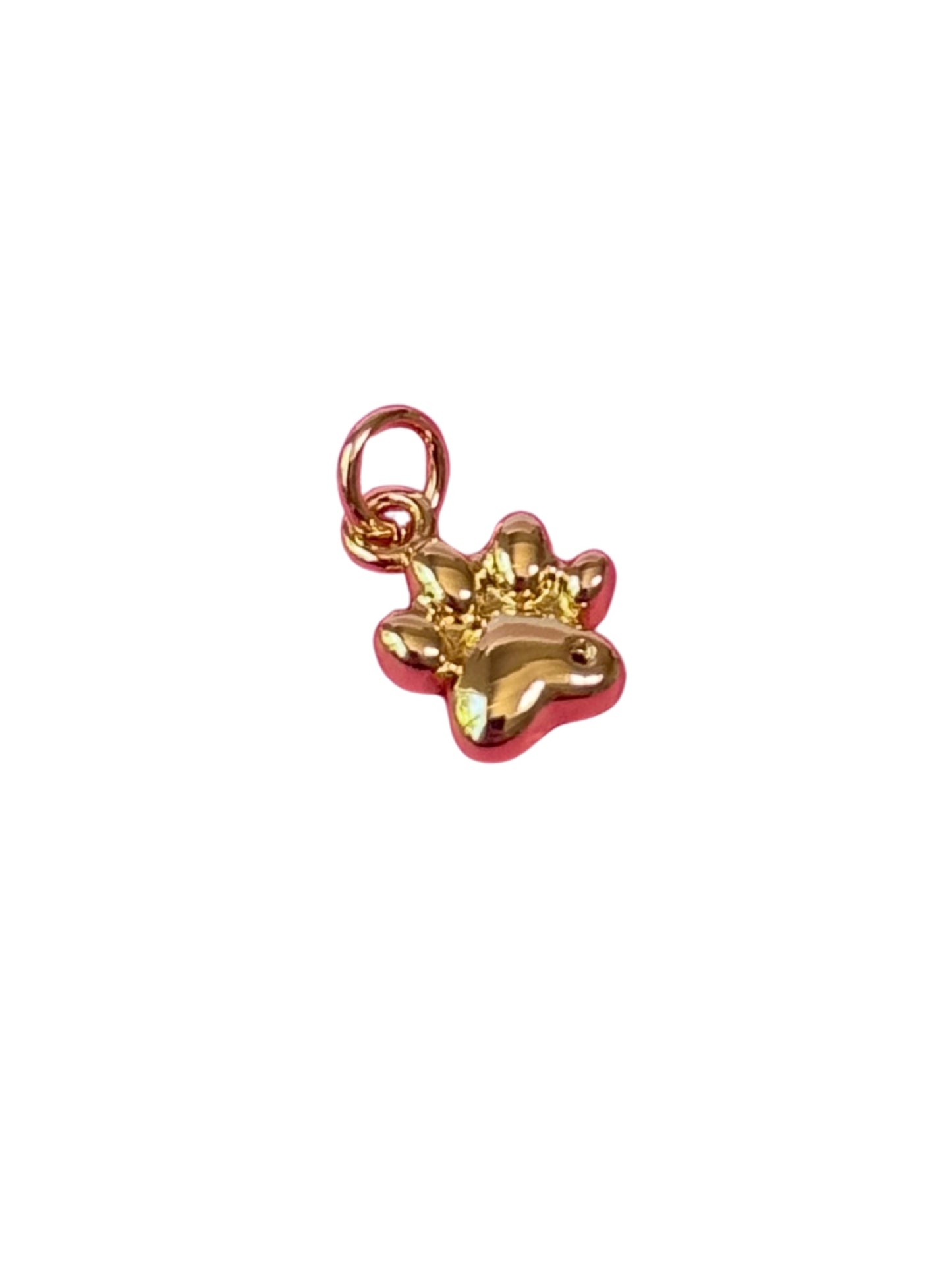 Paw Print Gold Charm
