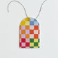 Rainbow Check Diecut Gift Tags