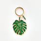 Monstera Keychain