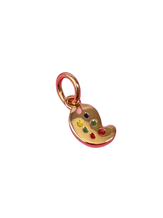 Mini Paint Palette Gold Charm