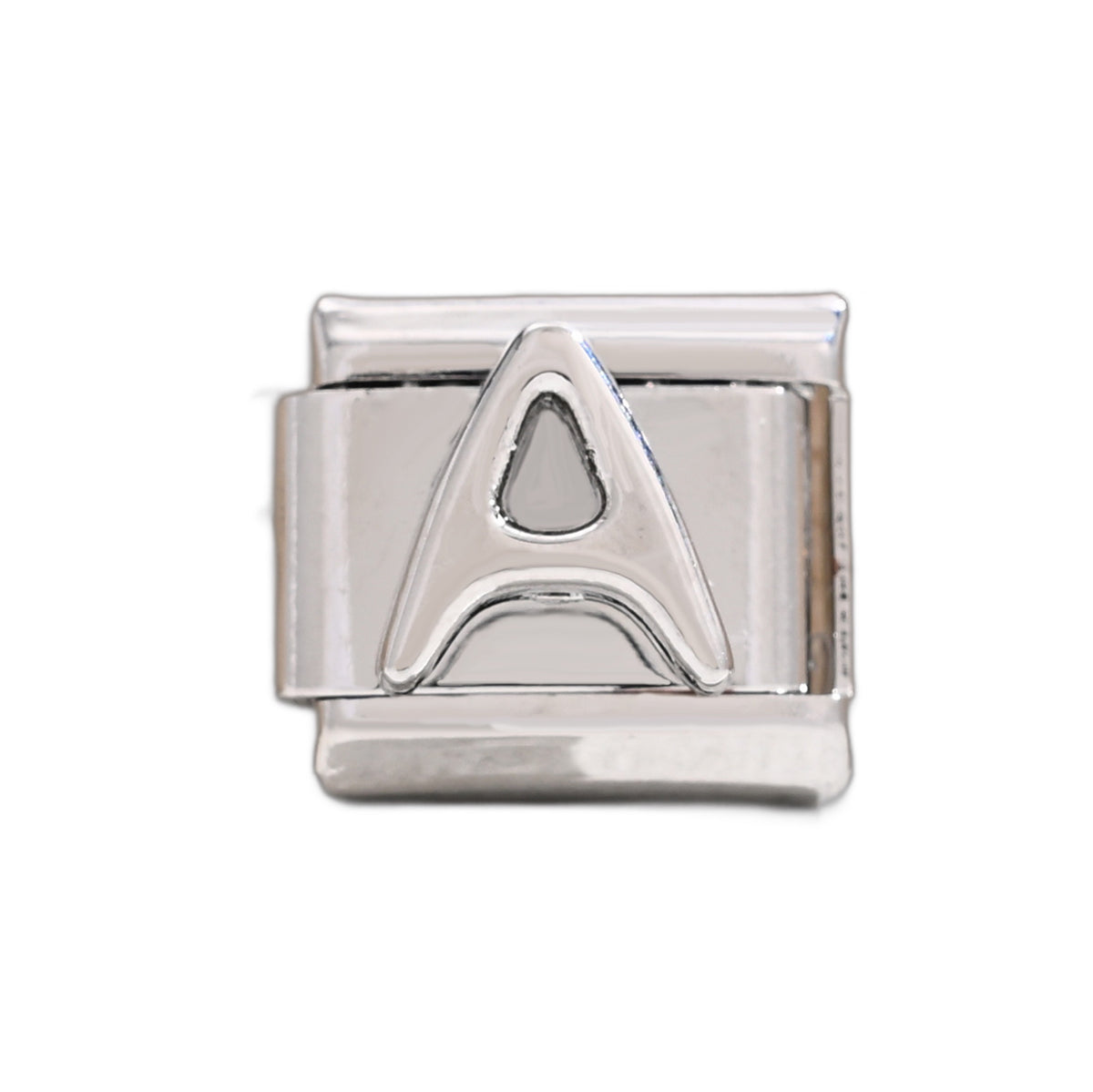 Silver Letter Italian Charm