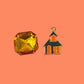 Haunted House Gold Charm