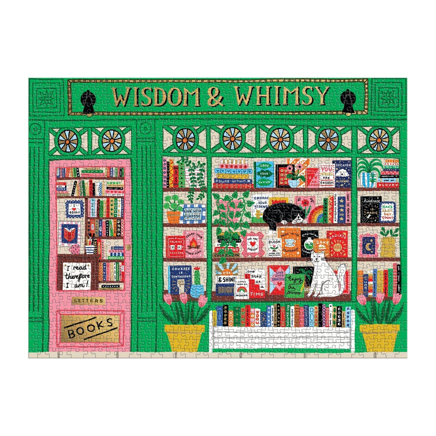 Wisdom & Whimsy Bookshop 1000 Piece Puzzle