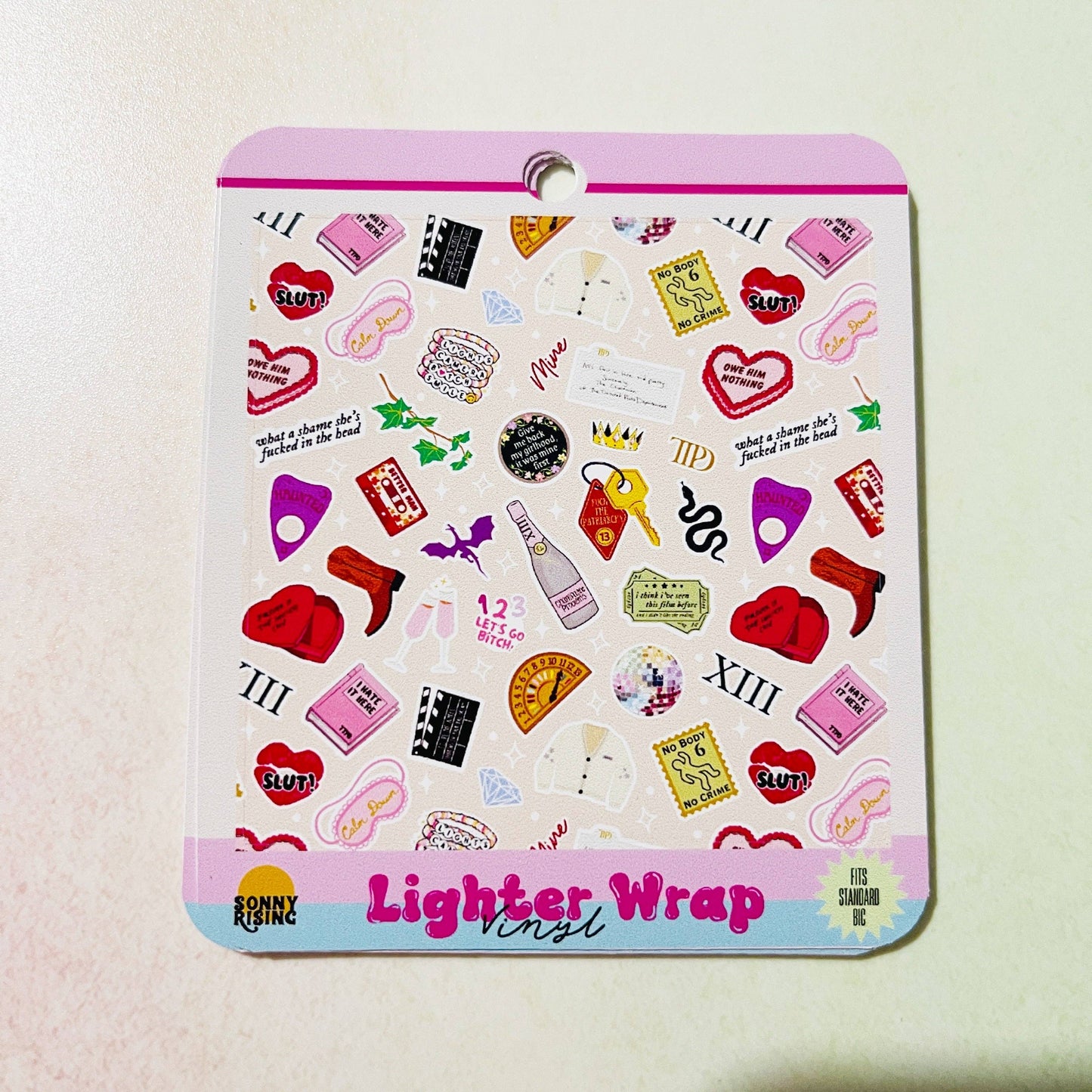 Taylor Icons Uncensored Vinyl Lighter Wrap