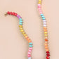 Natural Agate Glass Semi Precious Bead Necklace