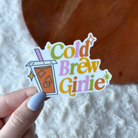 Cold Brew Girlie Sticker
