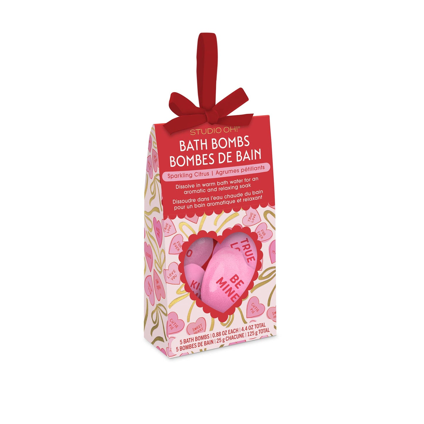 Sweet Candy Hearts - Citrus Scented Bath Bombs