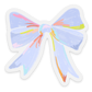 Clear Periwinkle Bow Sticker