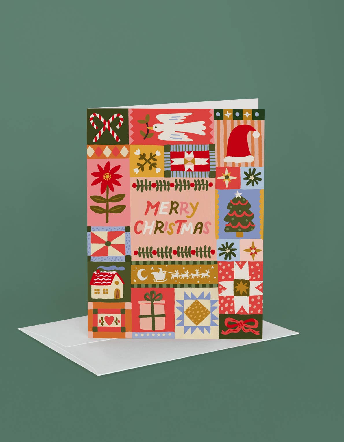 Christmas Quilt Greeting Card