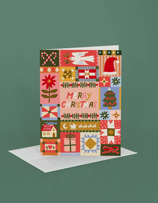 Christmas Quilt Greeting Card