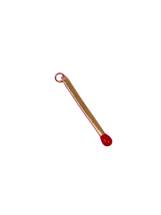 Matchstick Gold Charm