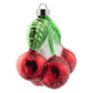 Cherries Mercury Glass Ornament