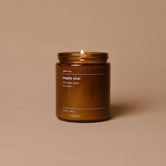 Maple Chai Scented Soy Candle - 7.5 oz