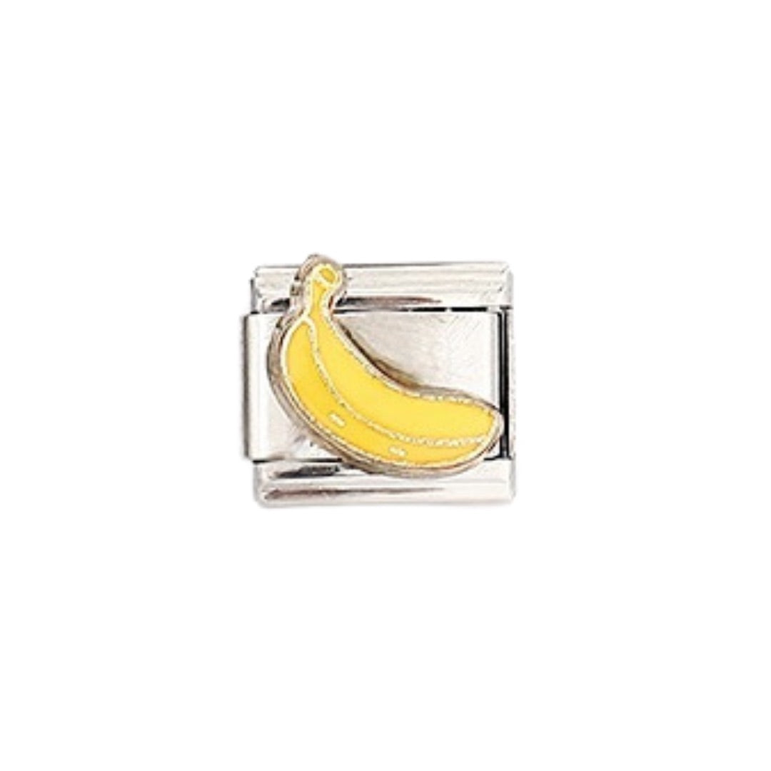 Silver Banana Italian Charm