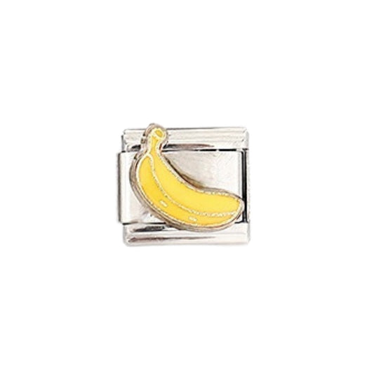 Silver Banana Italian Charm