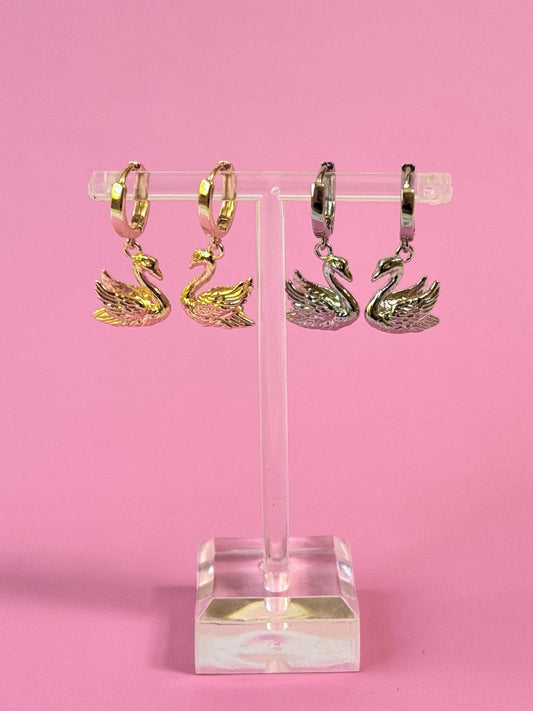 Swan Huggies (Gold + Silver)