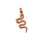 Wavy Serpent Gold Charm