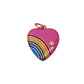Enamel Rainbow Heart Gold Charm