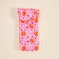 Puffy Sunglasses Case–Poppin' Petals Hot Pink