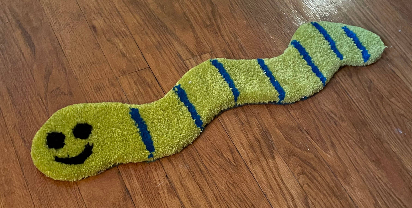 Worm Tufted Wall Hanging