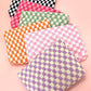 Travel Checker Makeup Cosmetic Pouch Bag