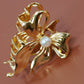 Pearl Bow Alloy Hair Claw Clip