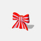 Striped Bow Candle Holder - Medium