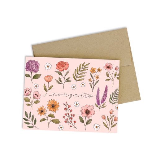 Wildflower Congrats Greeting Card