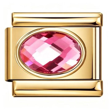 Gold Birthstone Italian Charm