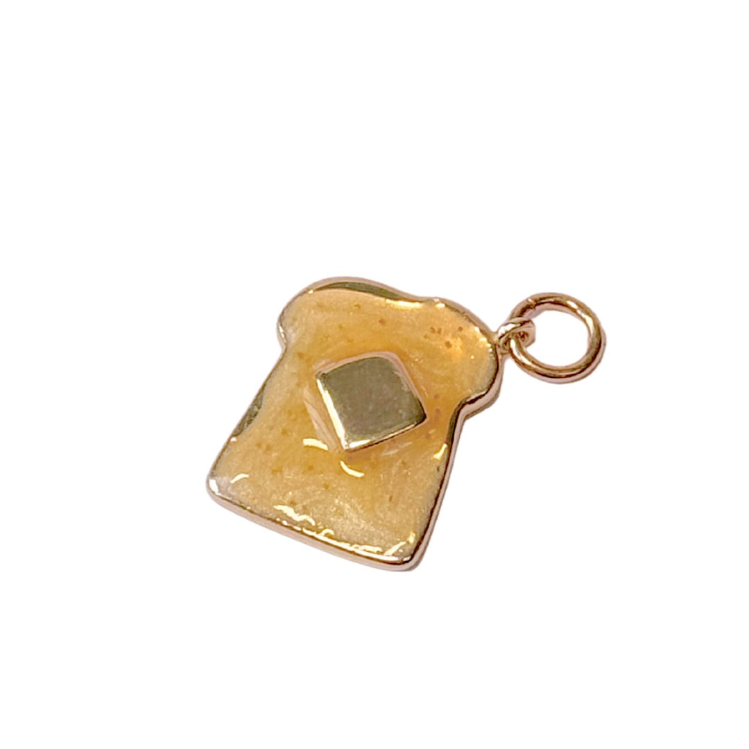 Buttered Toast Gold Charm