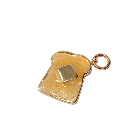 Buttered Toast Gold Charm