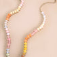 Natural Agate Glass Semi Precious Bead Necklace