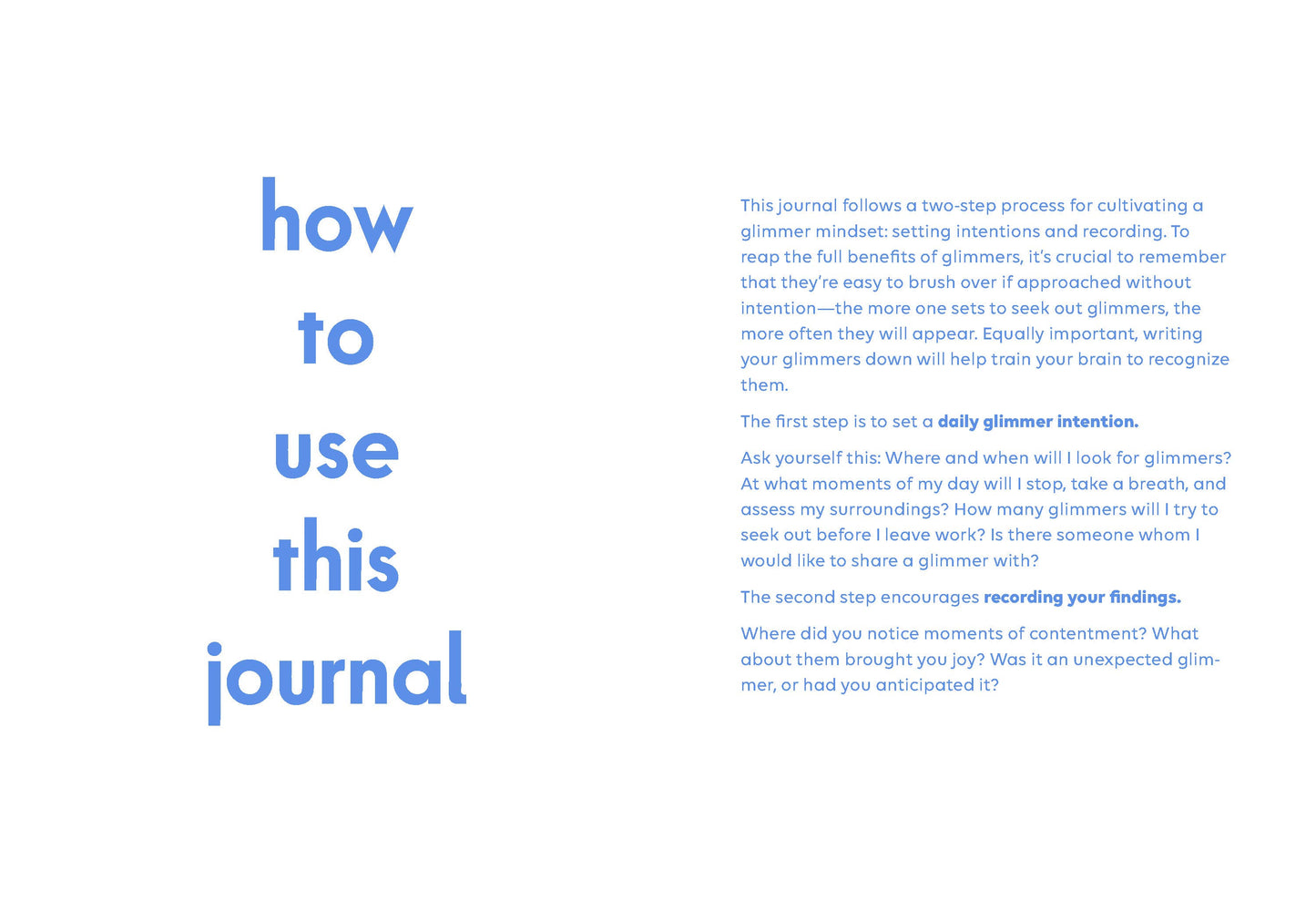 Glimmers - Gratitude Journal