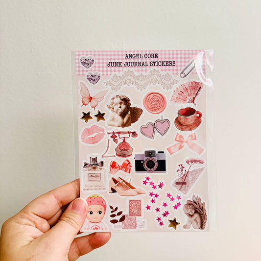 Junk Journal Stickers - Angel Core
