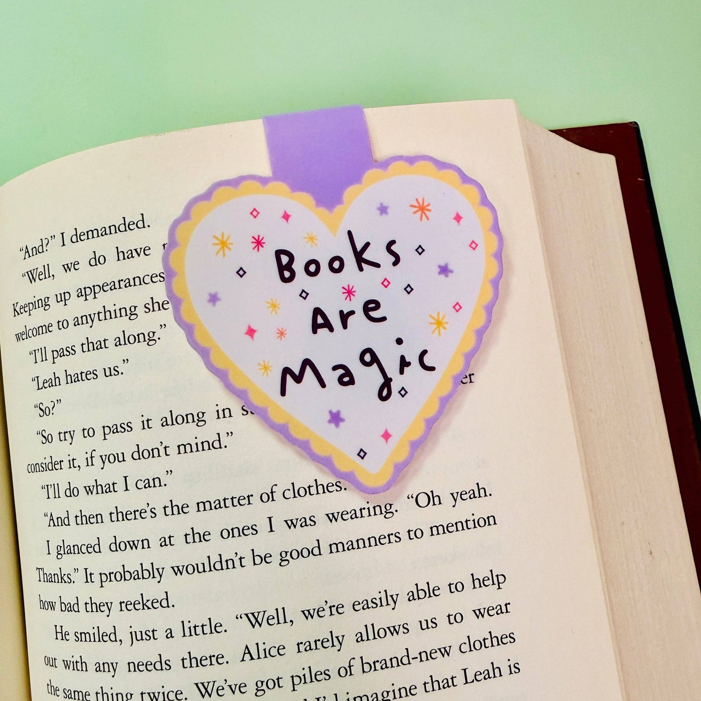 Books Are Magic Magnetic Bookmark