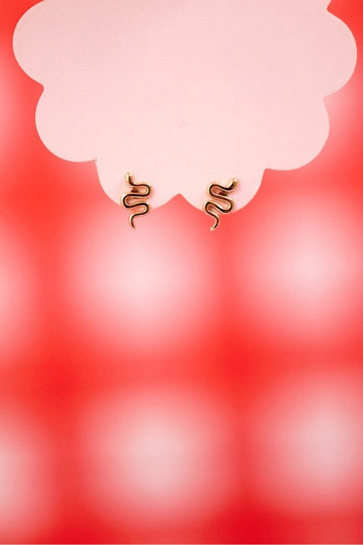Tiny Snake Studs (Gold + Silver)