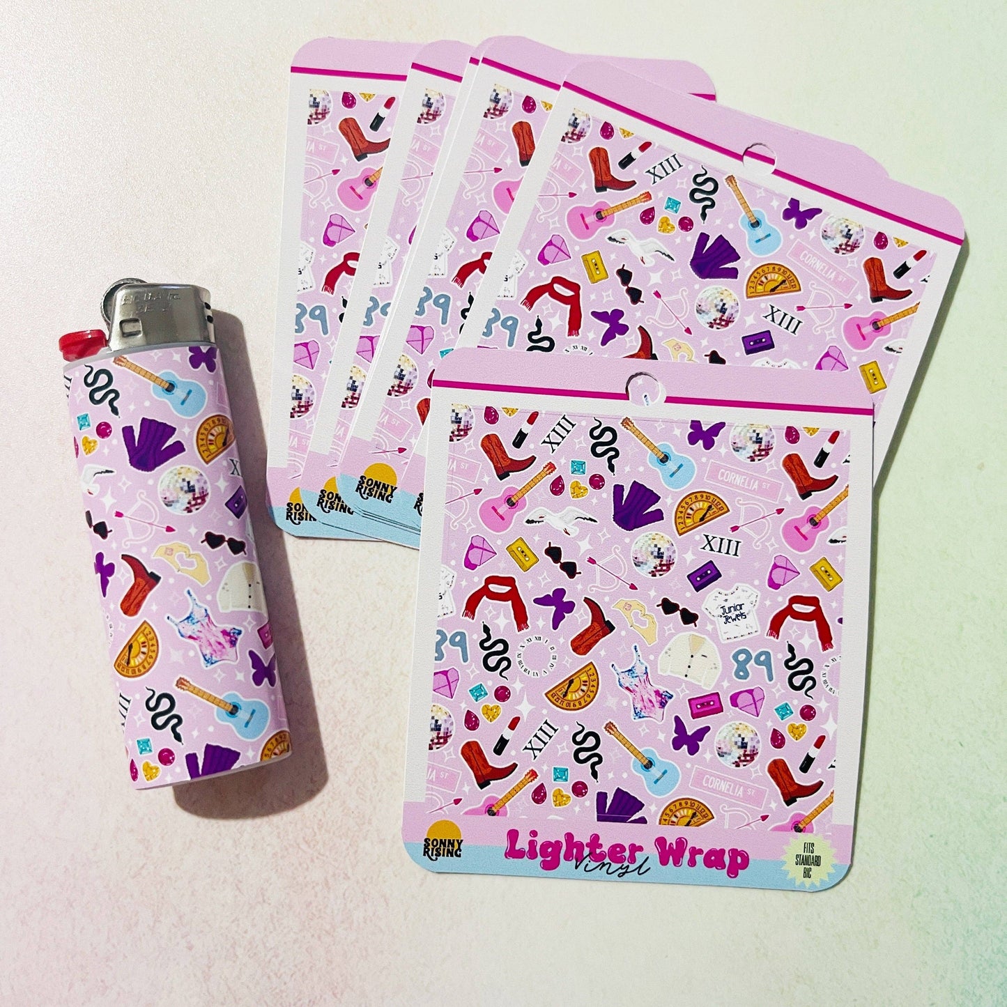 Taylor Album Icons Vinyl Lighter Wrap