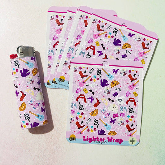 Taylor Album Icons Vinyl Lighter Wrap