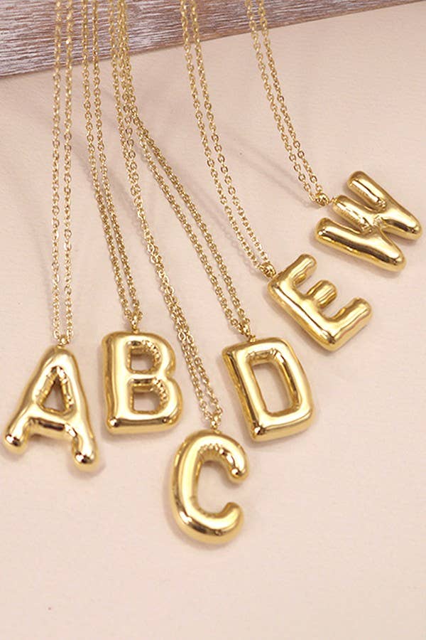 Initial Necklace - 18K Stainless Steel Tarnish Free