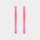 Orange, Pink & Lav. Rope Candles - (2 Pack)