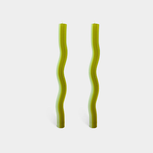 Green Wiggle Candles - (2 Pack)
