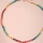 Mini Initial Multi Color Beaded Necklace