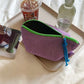 Purple Gingham Cosmetic Bag Set